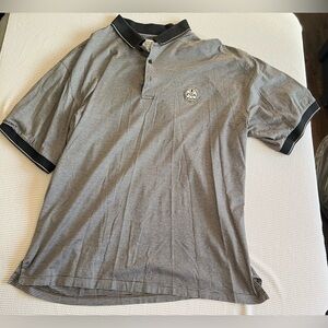 Men’s Vintage Reserve By Sport Haley Striped PGA Polo Championship Size Large